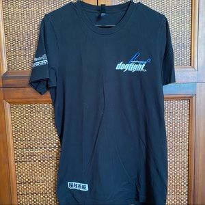 Vintage Dogfight Brand Black Graphic T-Shirt